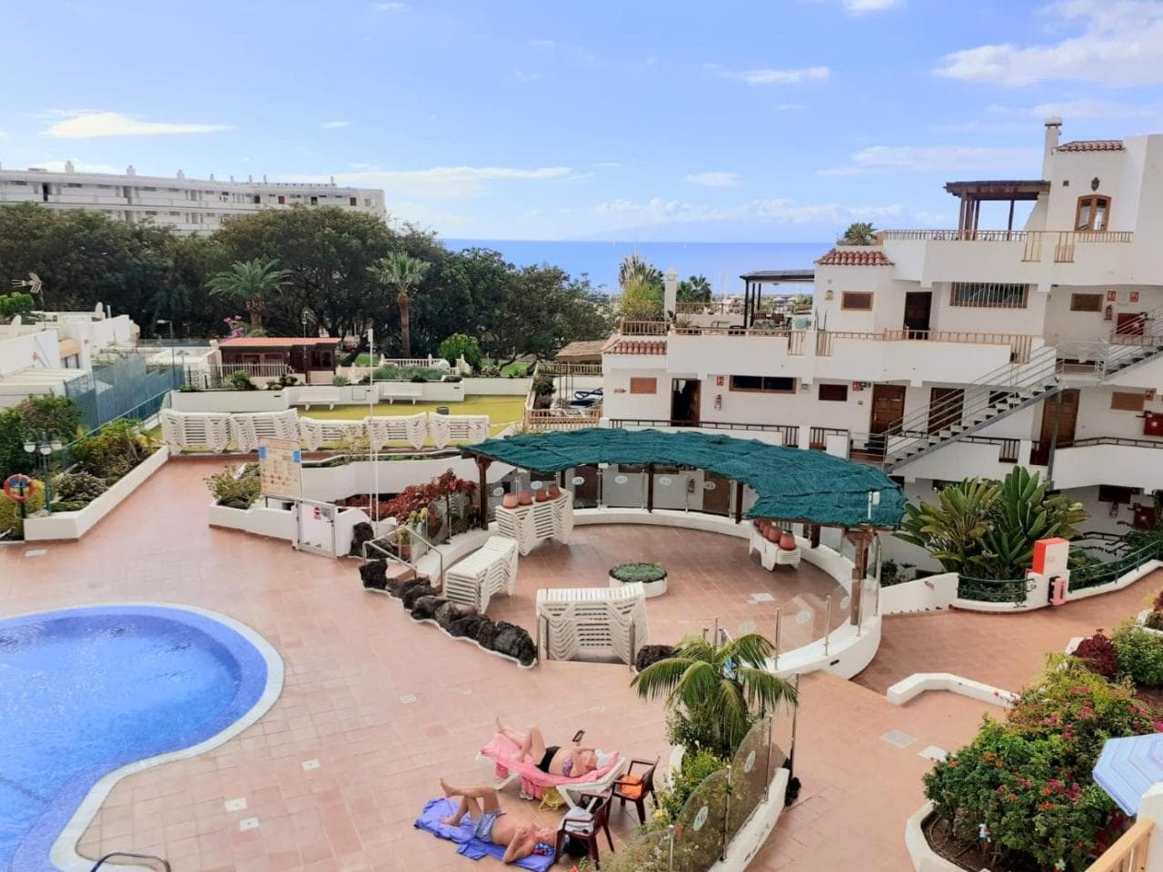 First Line Los Geranios Ocean View Apartment Air Conditioned 50 M From la Pinta Beach
