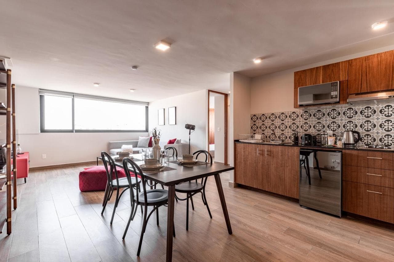 Apartment Building in Roma Norte with Amazing Shared Rooftop