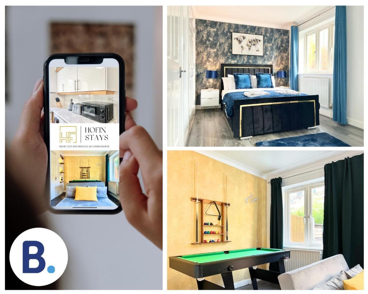 Free Parking - Garden - 2 Double Bedroom - Weekly & Monthly Stay - 6 Guest - by Hofin Stays Short Lets & Serviced Accommodation