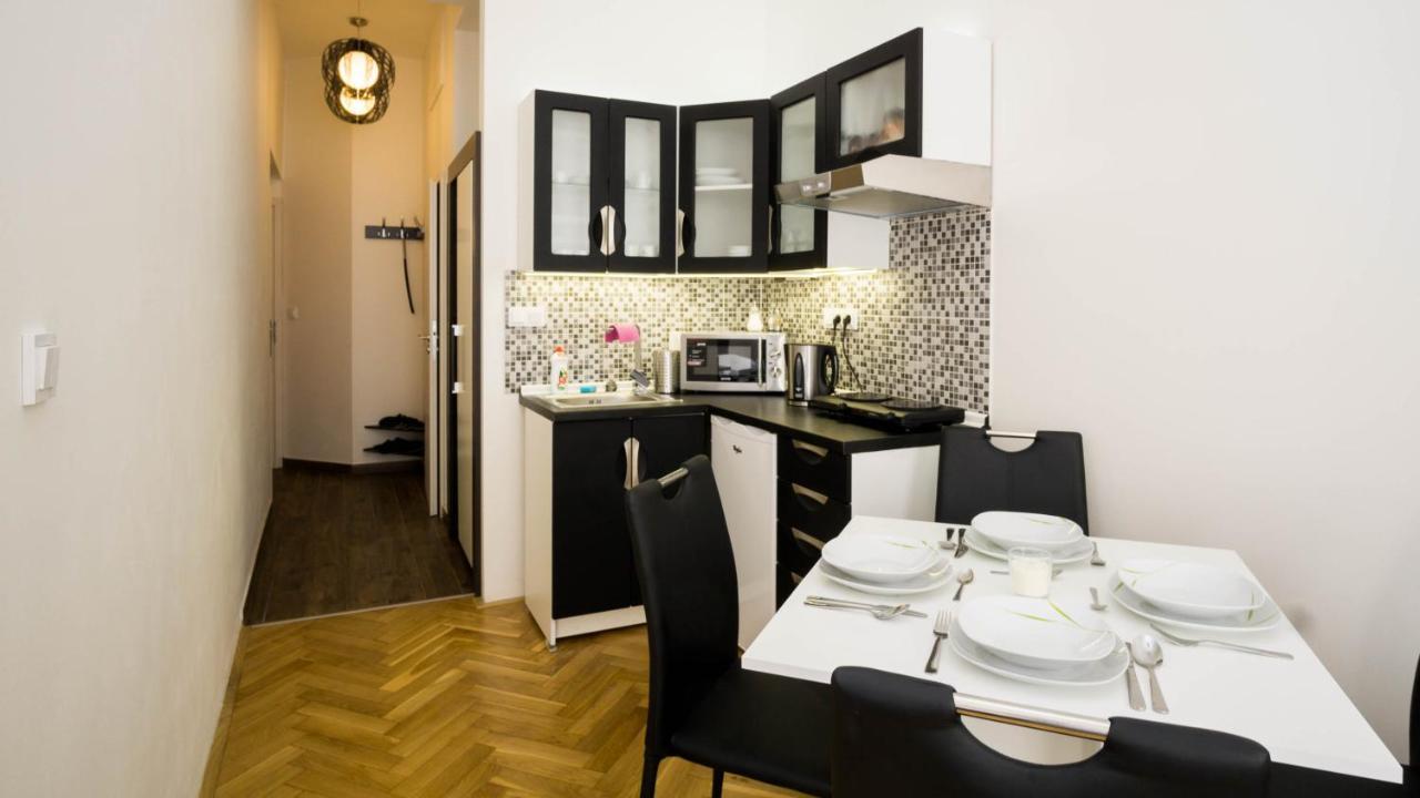 Black & White Apartment Prague by Wenceslas Square And Muzeum 1