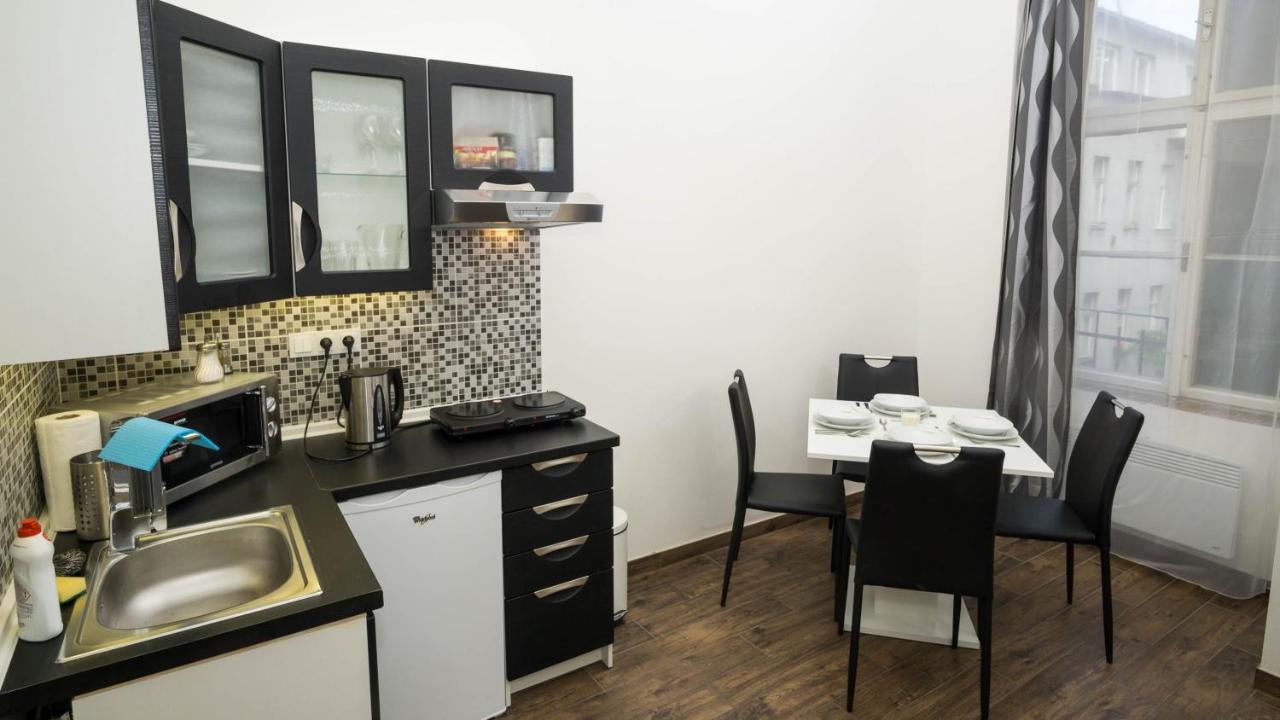 Black & White Apartment Prague by Wenceslas Square And Muzeum 2