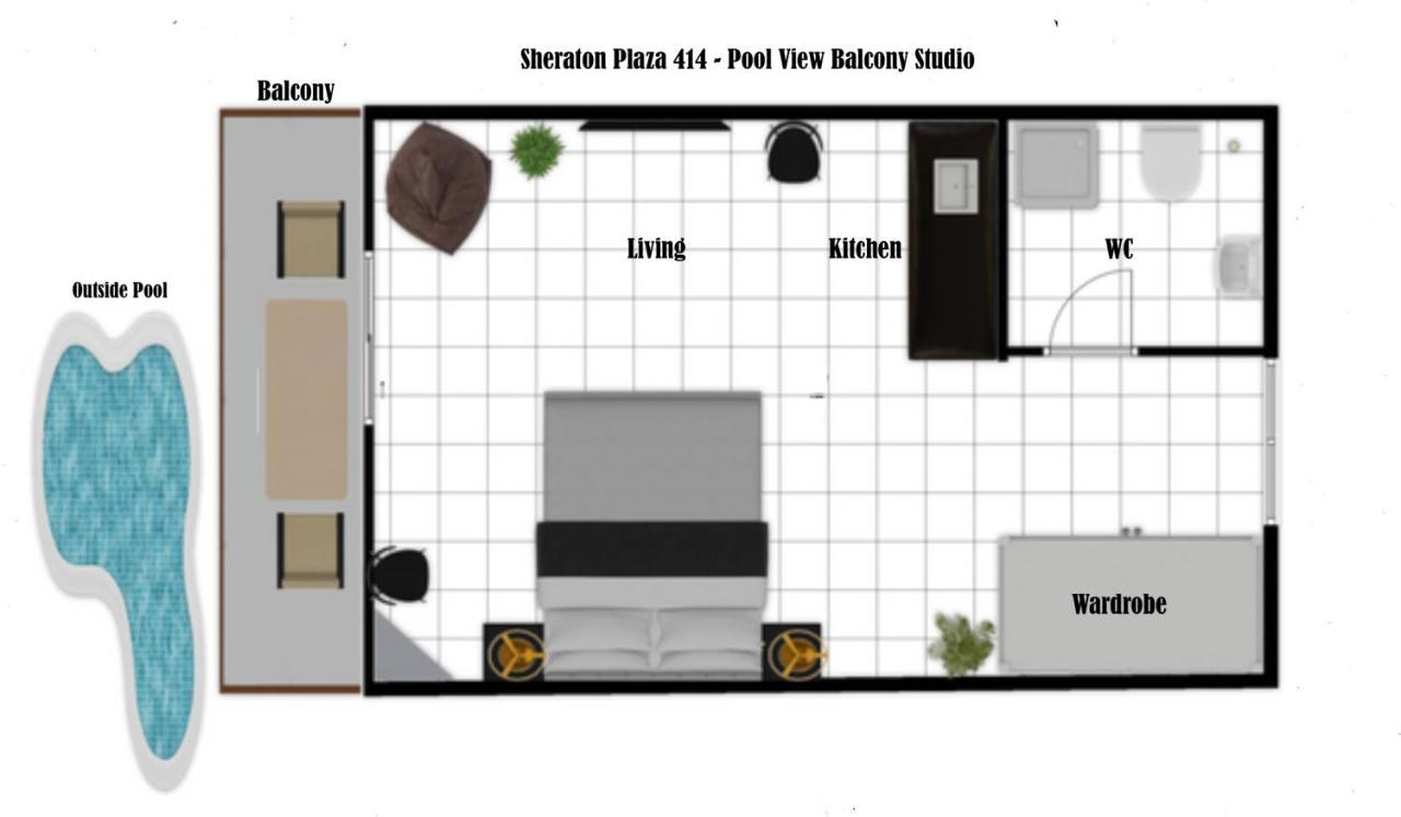 Rare New Marina Hotspot with Fast Free Wifi, Balcony & Pool - Western Standards - Sheraton Plaza 414 1