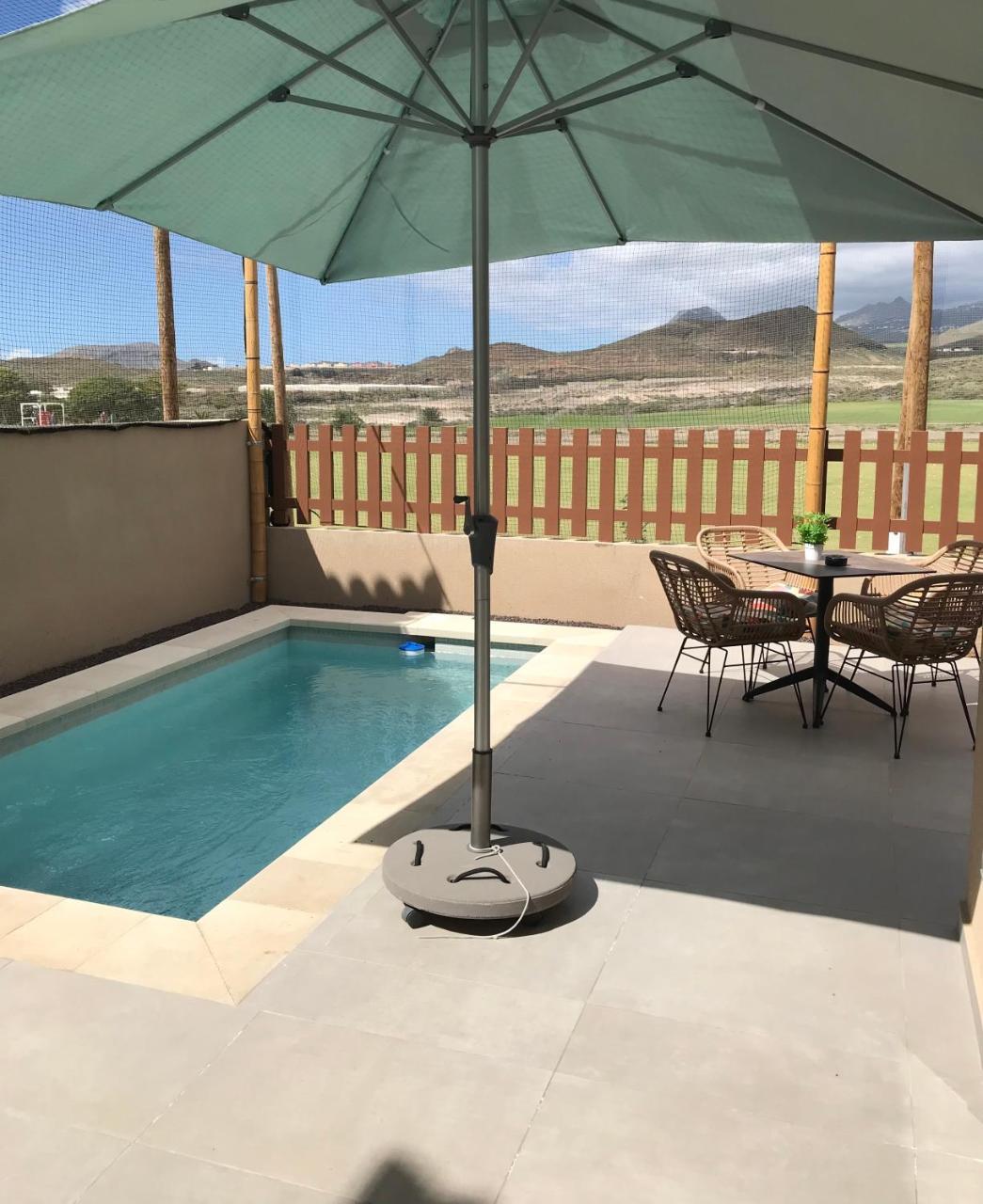 Golf Tenerife South XX Our Top Pick XX Top Rated Vacation Rental XX Wheel Accesible Showers And Accomodation XX Free Wifi XX Heated Private Pool XX Two Terraces 30 M2 X60 M2 XX Free Parking XX Mountain View XX Flatscreen 65 Inch XX 2