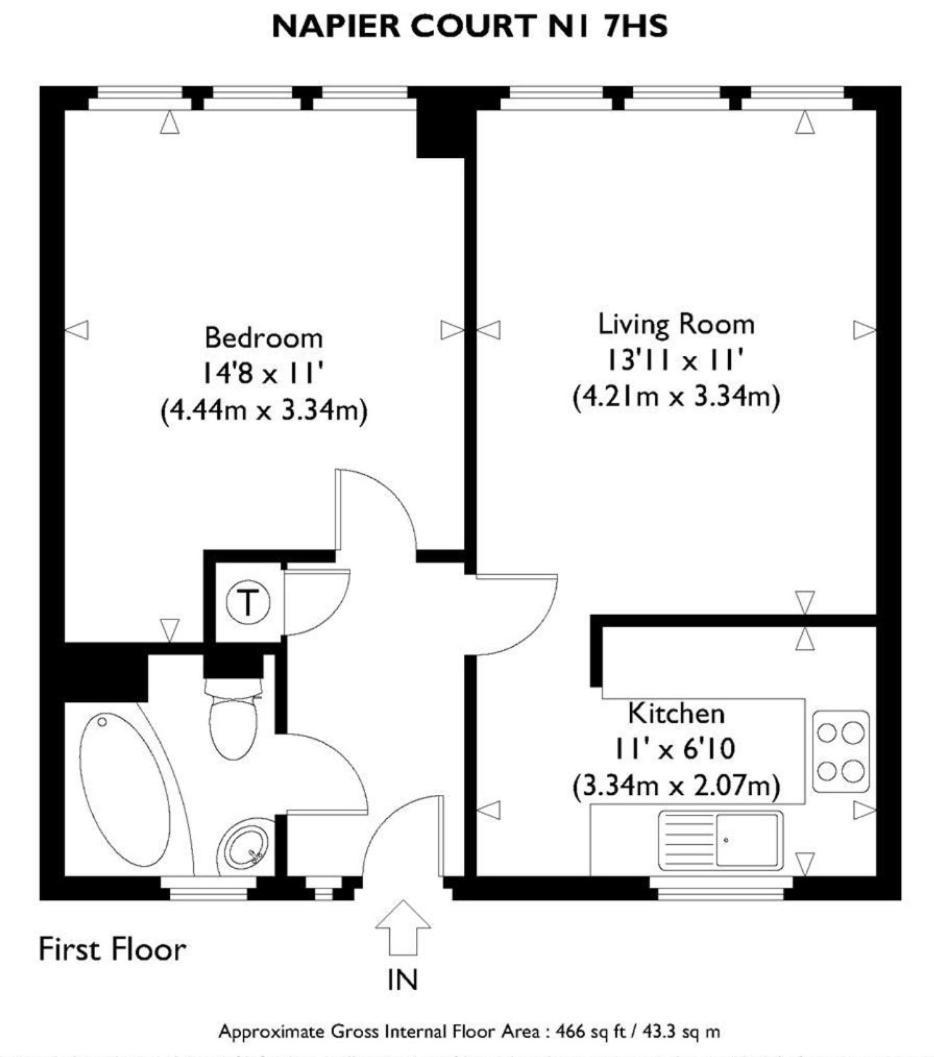 1 Bedroom Flat Close To City with Free Parking Arrangement 2
