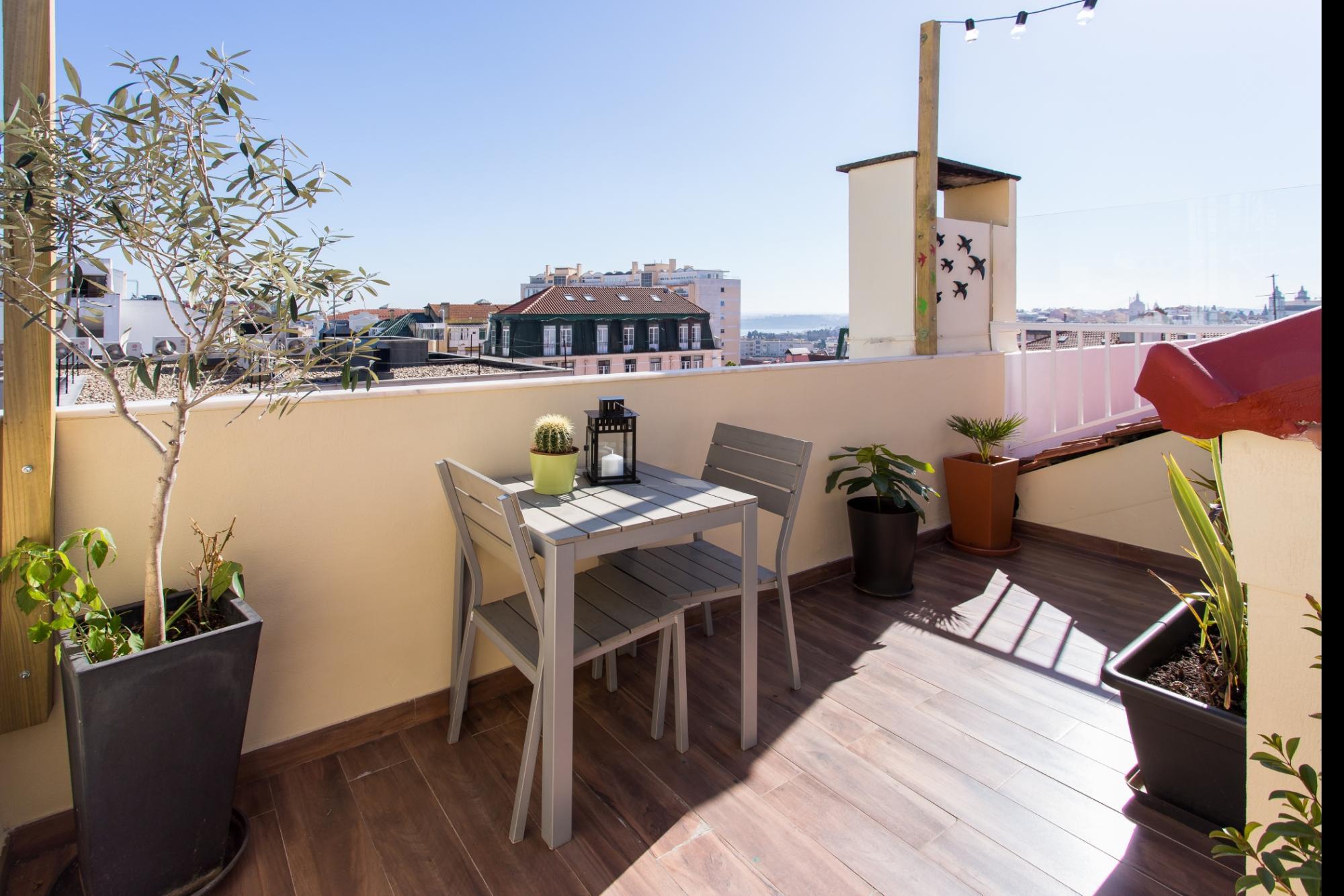 Lv Premier Amoreiras Am2 Terrace, View, Ac, Lift