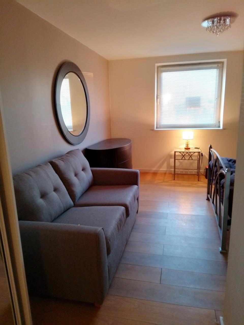 Guest Room Double with Private Ensuite Bathroom in a Home, with Shared Garden And Private Balcony with Two Deck Chairs Room Only Basis 1