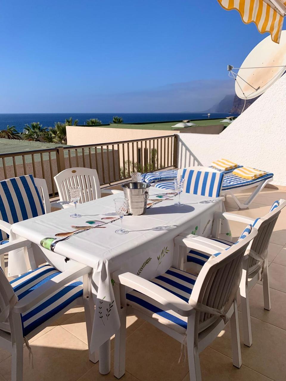 Ocean View, Große Sonnenterrasse, Meerblick, Tamara Komplex, Teneriffa Sud, Los Gigantes, 500m Strand, Pool, 300m Zum Ort, Ruhig 1